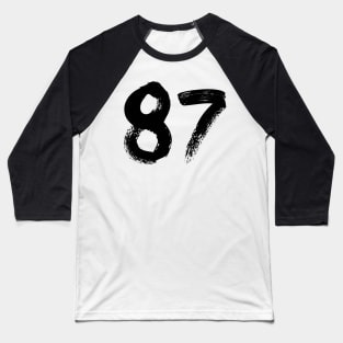 Number 87 Baseball T-Shirt